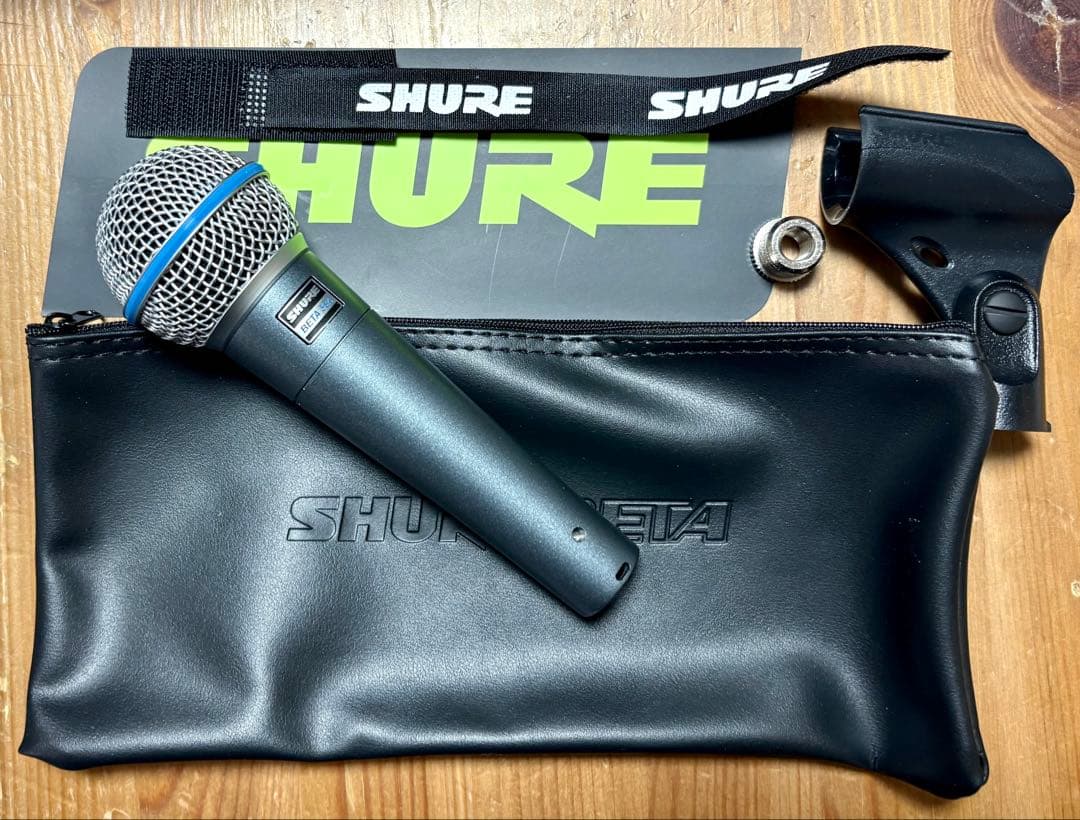 【新品】SHURE BETA58Ａ・ダイナミックマイク➕マイク用セミハードケース