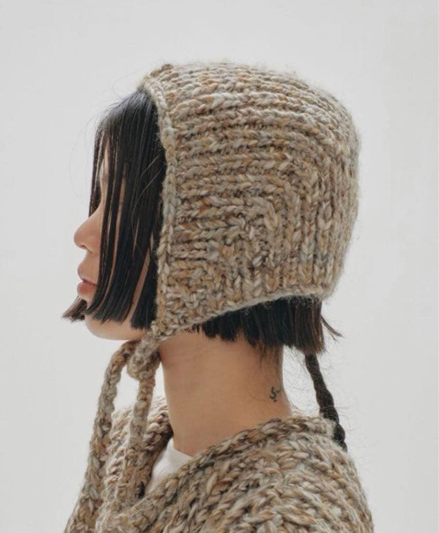 帽子 mix knit scarf / TODAYFUL