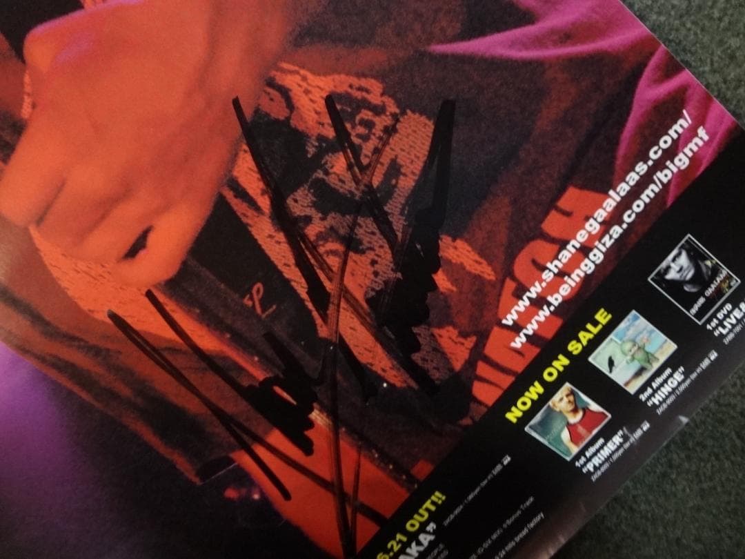 Shane Gaalaas シェーン・ガラース  直筆サイン入り入手困難ポスター