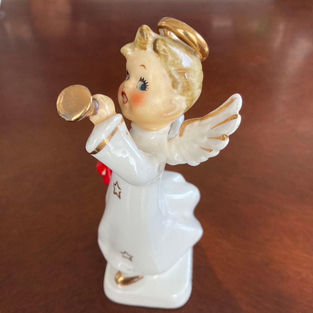 エンゼル人形　森永製菓　エンジェル　天使　置物　　陶器　昭和レトロ