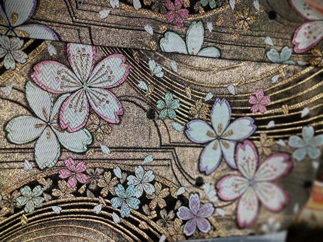 桜_kaa040508　銀通し、振袖、長襦袢、帯、小物フルセット