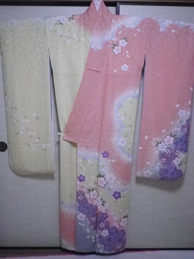 桜_kaa040508　銀通し、振袖、長襦袢、帯、小物フルセット