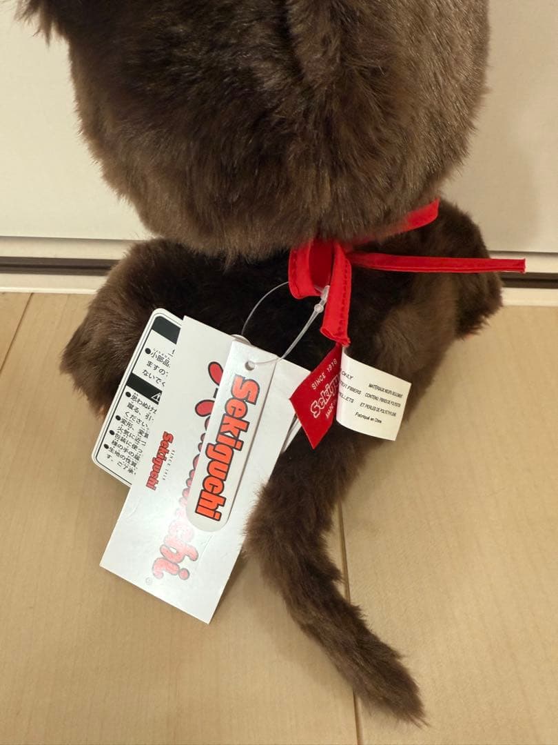 〈土日割引〉【完売商品】ツインテール モンチッチぬいぐるみ Mサイズ シール付き