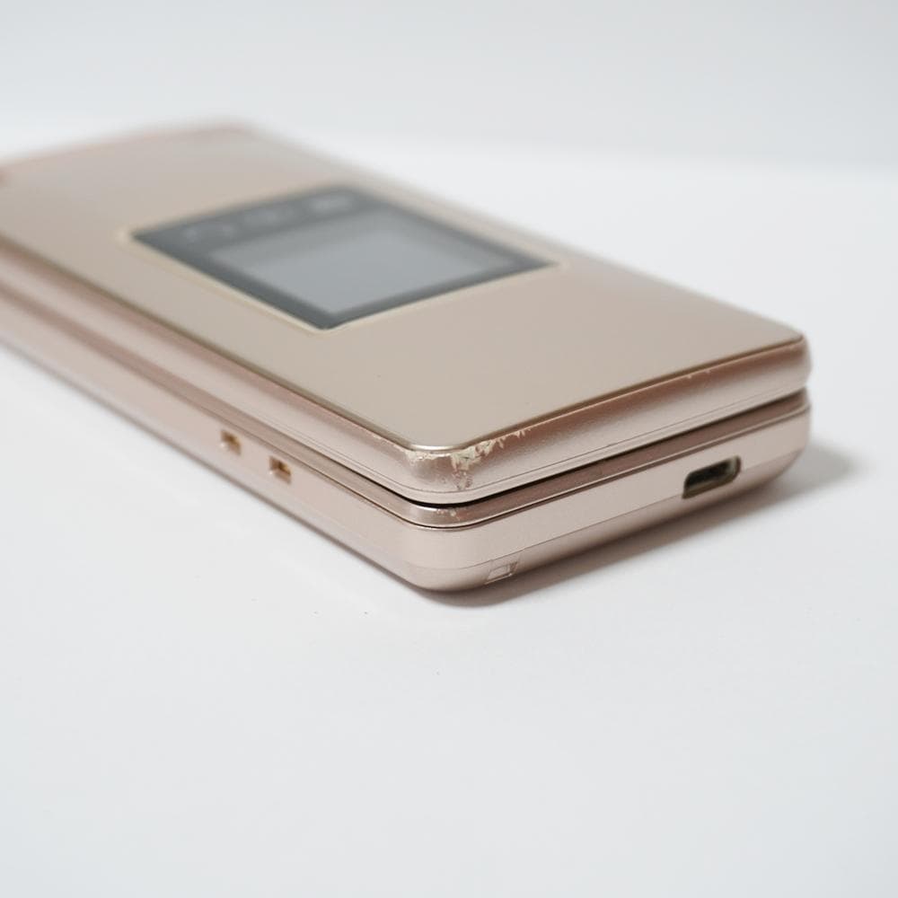 かんたん携帯10 807SH ゴールド SIMロック解除済 SD付 ソフトバンク