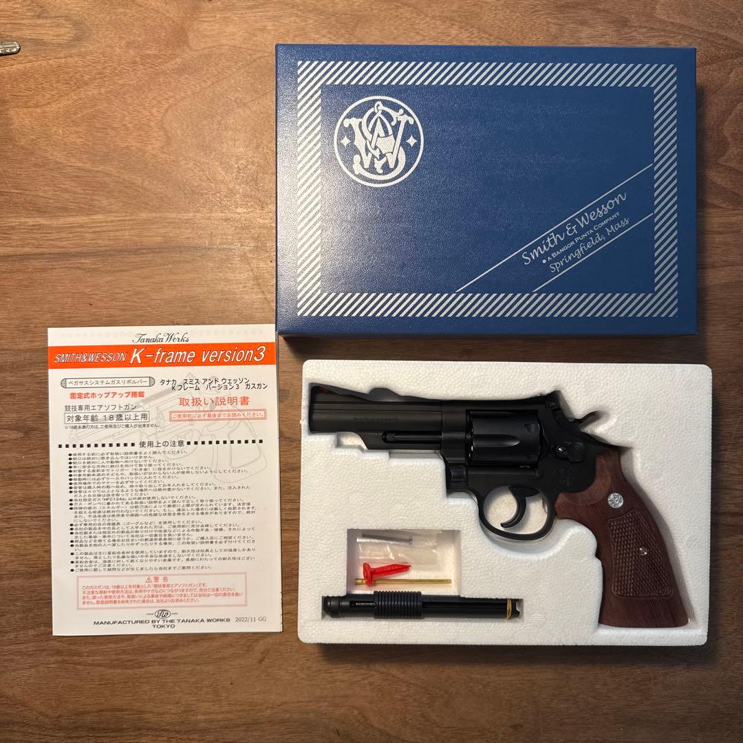 【木グリ付き】タナカワークス S&W M19 Ver.3 4inch ガスガン