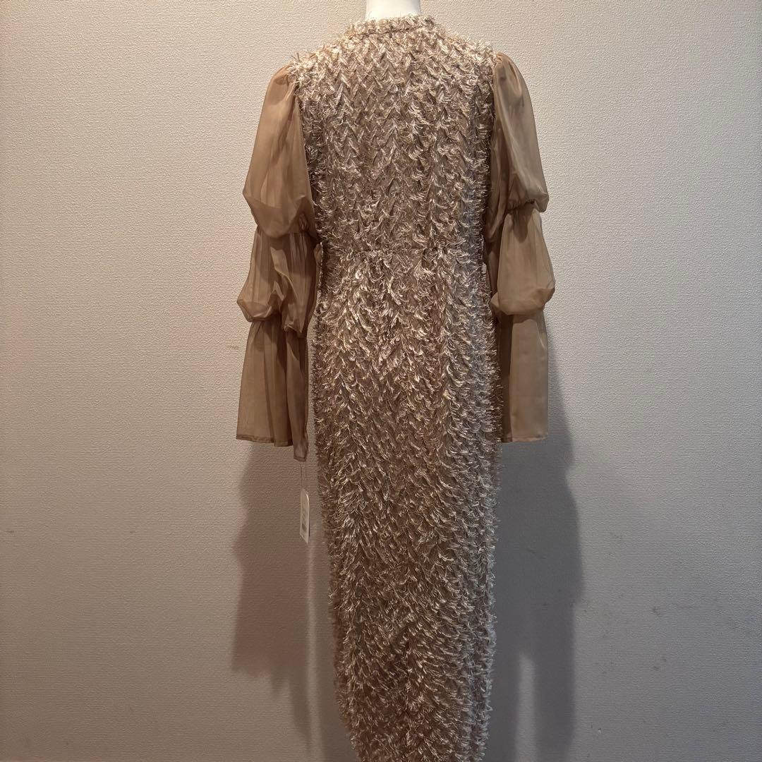 新品　DORRY DOLL フリルデザインドレス M結婚式　パーティ　ワンピース