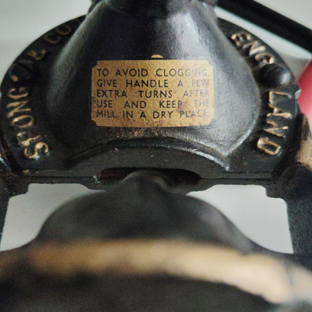 【アンティーク】SPONG コーヒーミル＃イギリスコーヒーミル