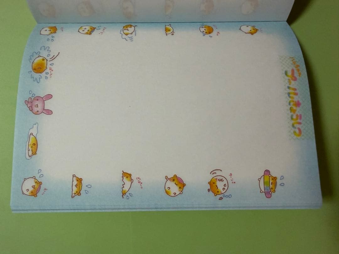 平成レトロ ハムちゃんプールきょうしつ メモ帳 シール付き 当時物 うさぎ