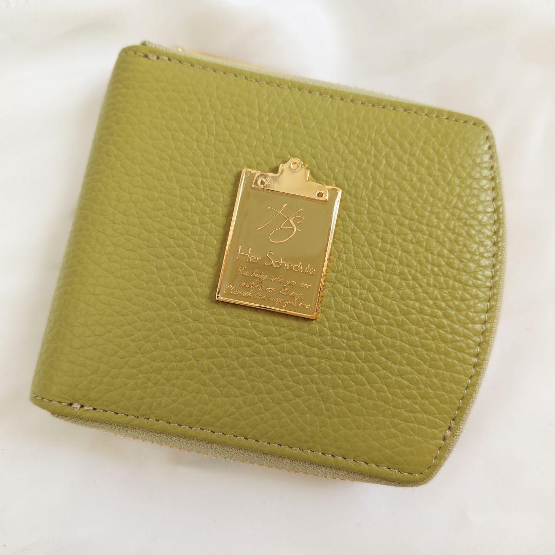 新品未使用級　HerSchedule　ハースケジュール　二つ折り財布　amore