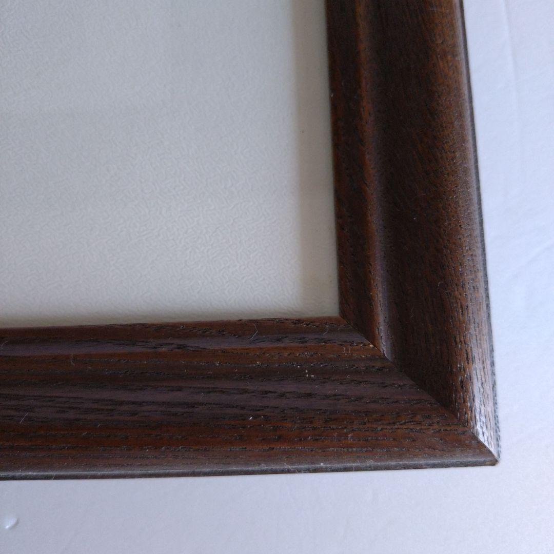 ✨額縁54×44cm 47×40cm 黒と金のクラシック水彩額縁と木製ガラス額縁