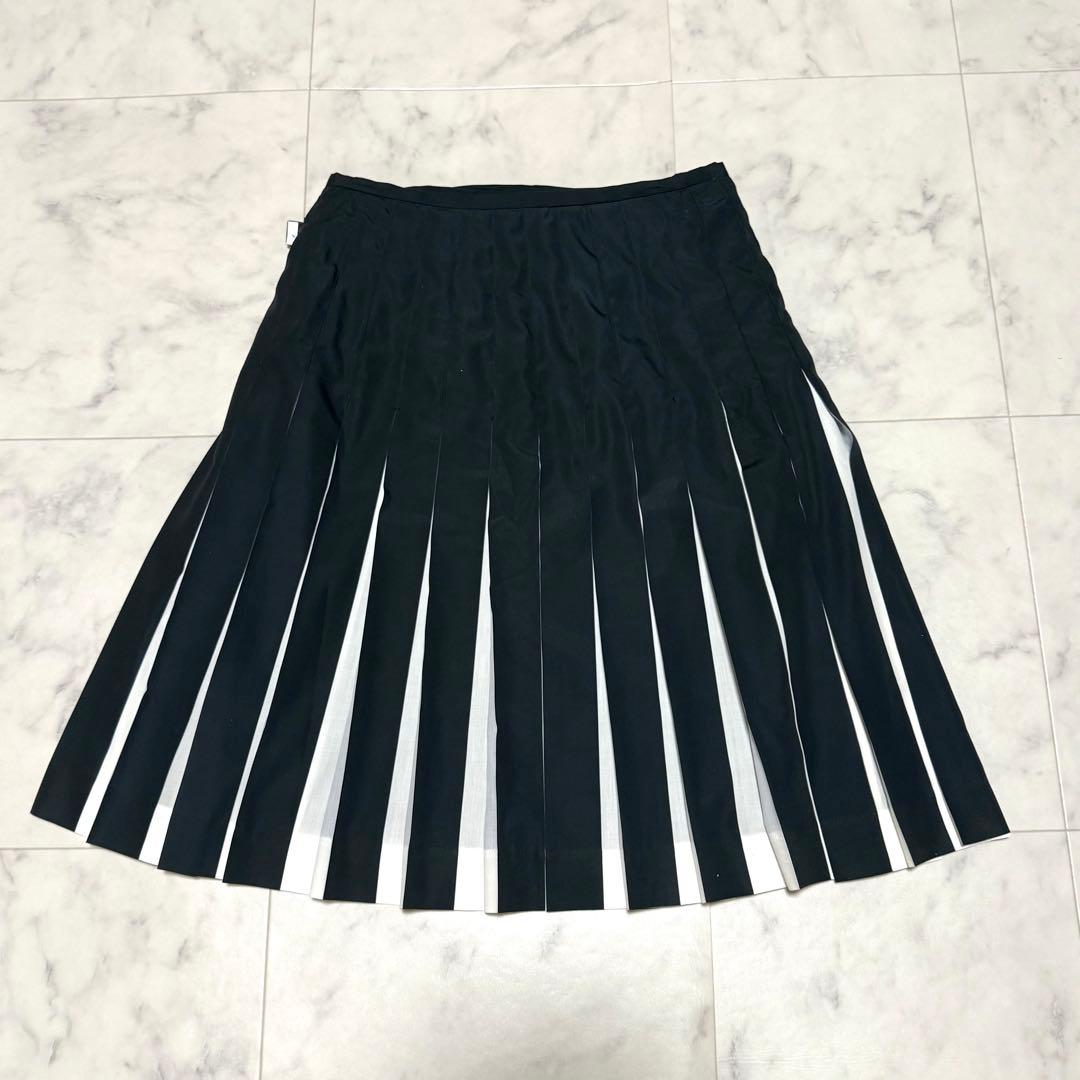 美品✨ジャンポールゴルチエ プリーツ ラップスカート 巻きスカート レザーベルト