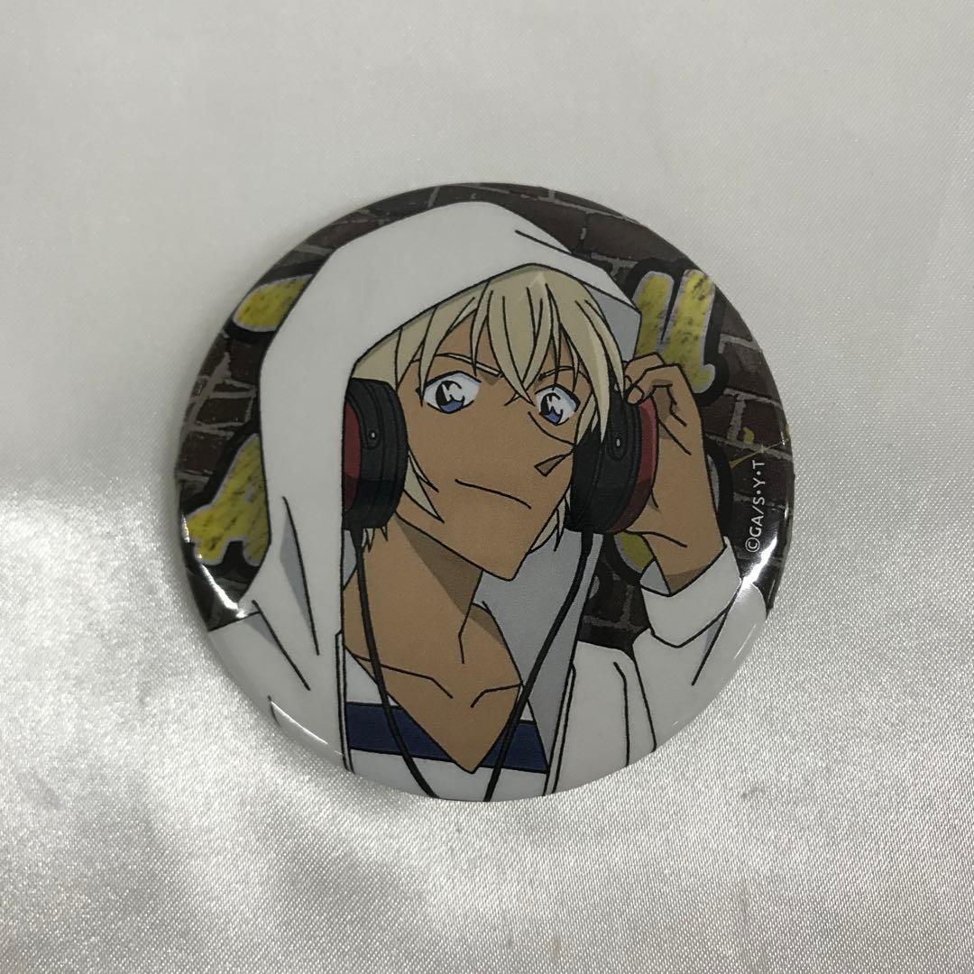 安室透 「名探偵コナン 缶バッジ+ヘッドフォンver.」