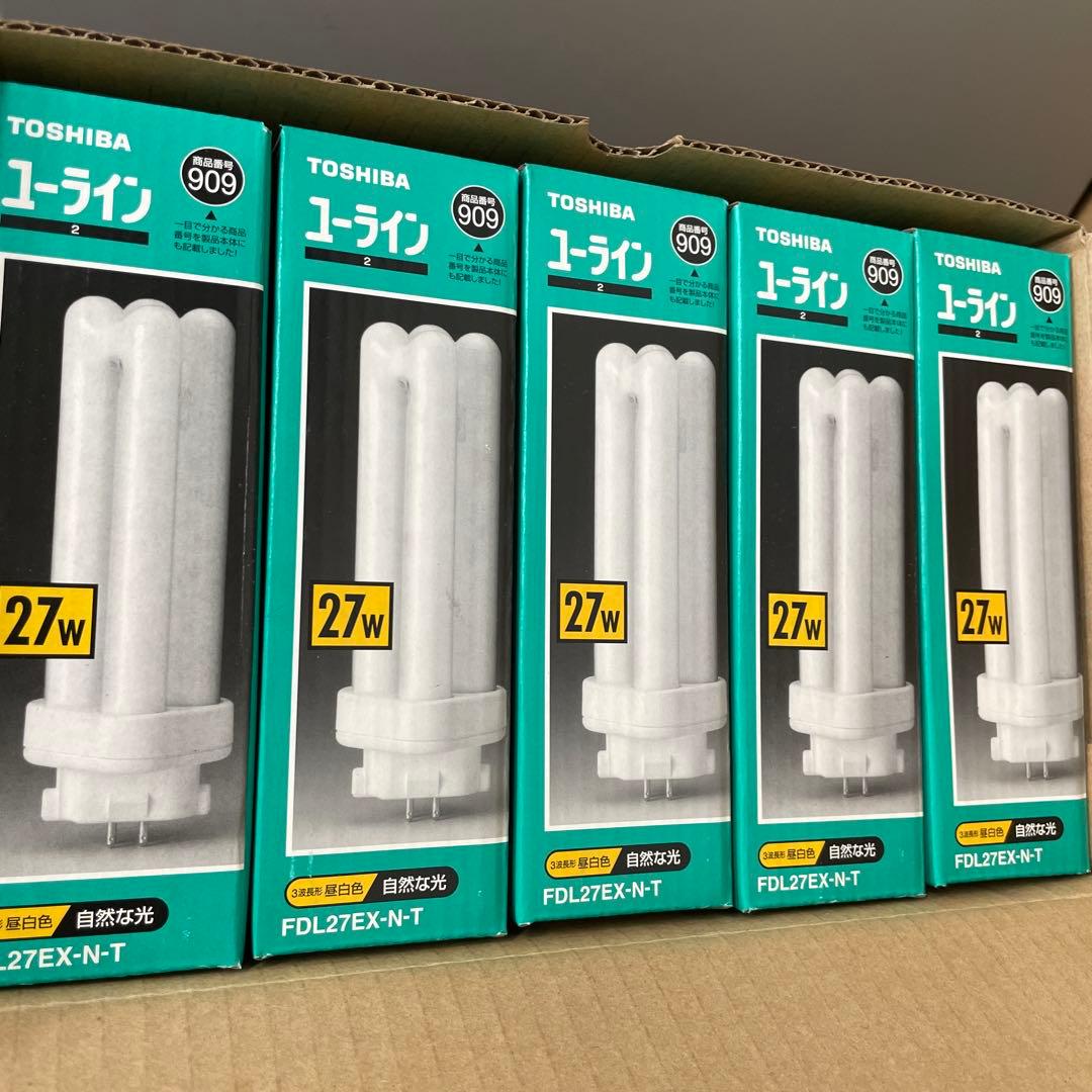 TOSHIBA 蛍光ランプ ユーライン FDL27EX-N-T 27W 5個