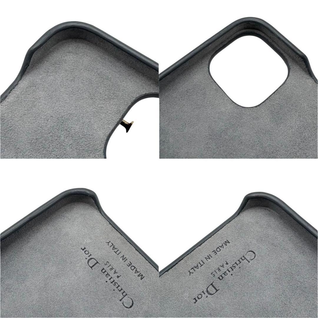 美品 Dior ディオール iPhoneケース 13pro カナージュ　グレー系