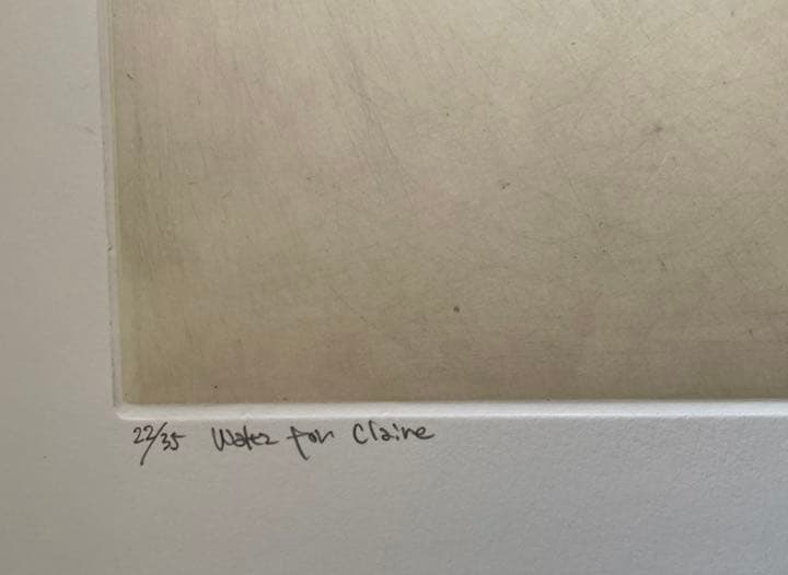 銅版画 : 筆塚稔尚「waltz for claire」