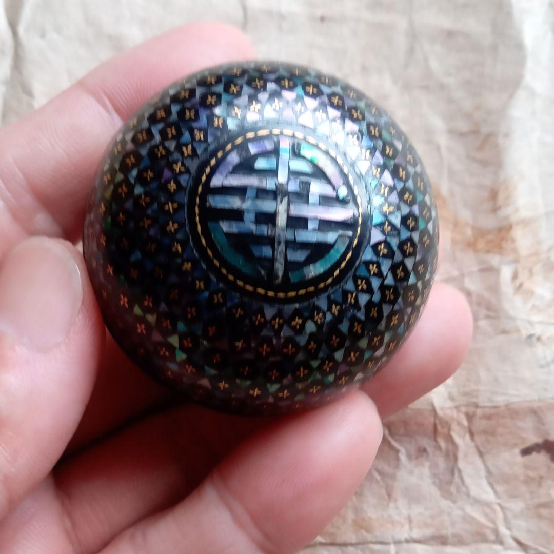 螺鈿　螺鈿香合　香合　李朝　清朝　骨董　茶道具　古美術