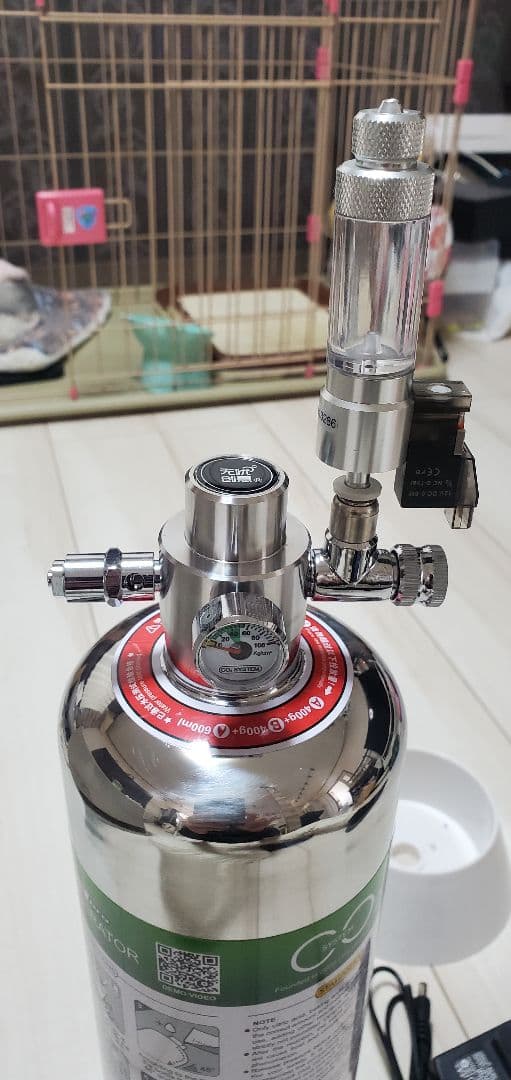 化学反応式CO2添加システム 水草育成用 ステンレス製