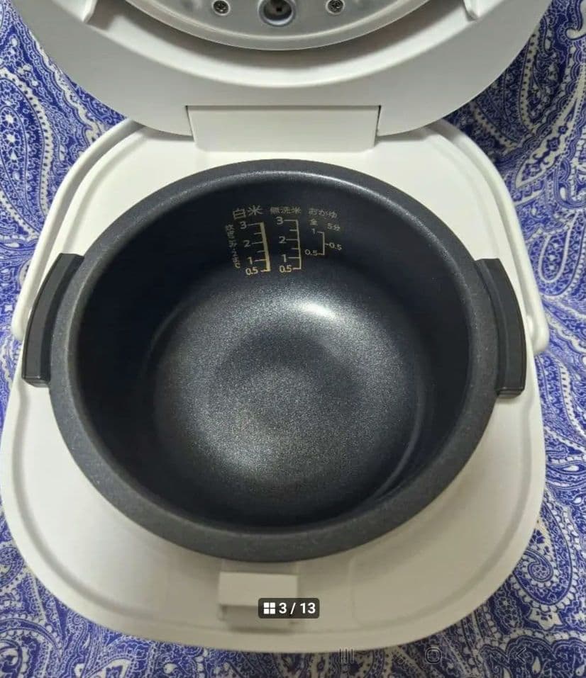 SHARP KS-CF05E-W 炊飯器 2025年製　３合炊き　エコメルカリ便