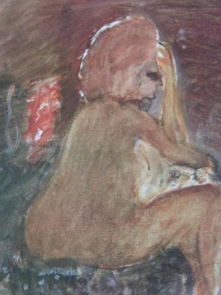 織田廣喜、【裸婦】、希少な額装用画集画、新品高級額 額装付、状態良好