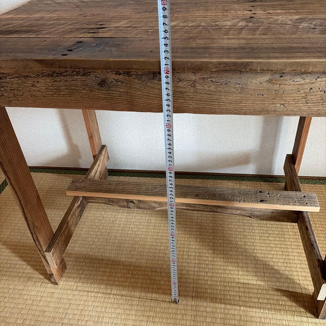 古材テーブル　デスク