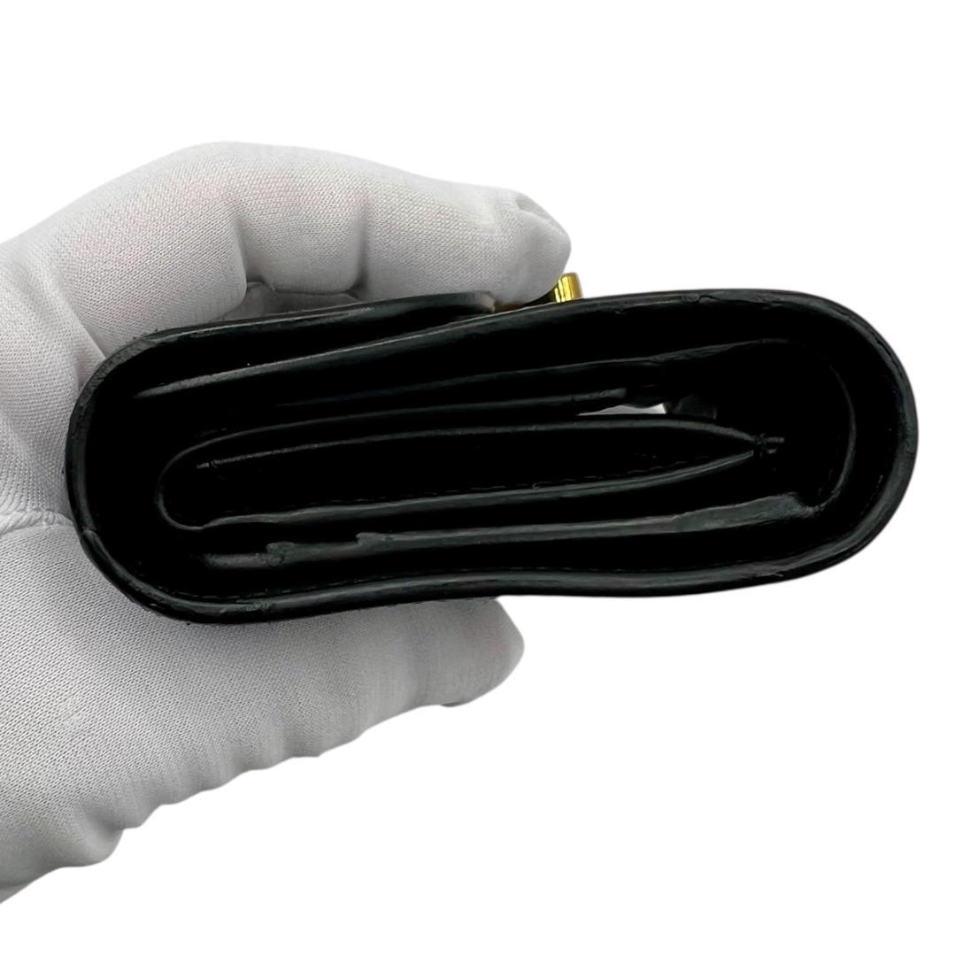 CELINE 3つ折り財布 フラップウォレット トリオンフ 黒