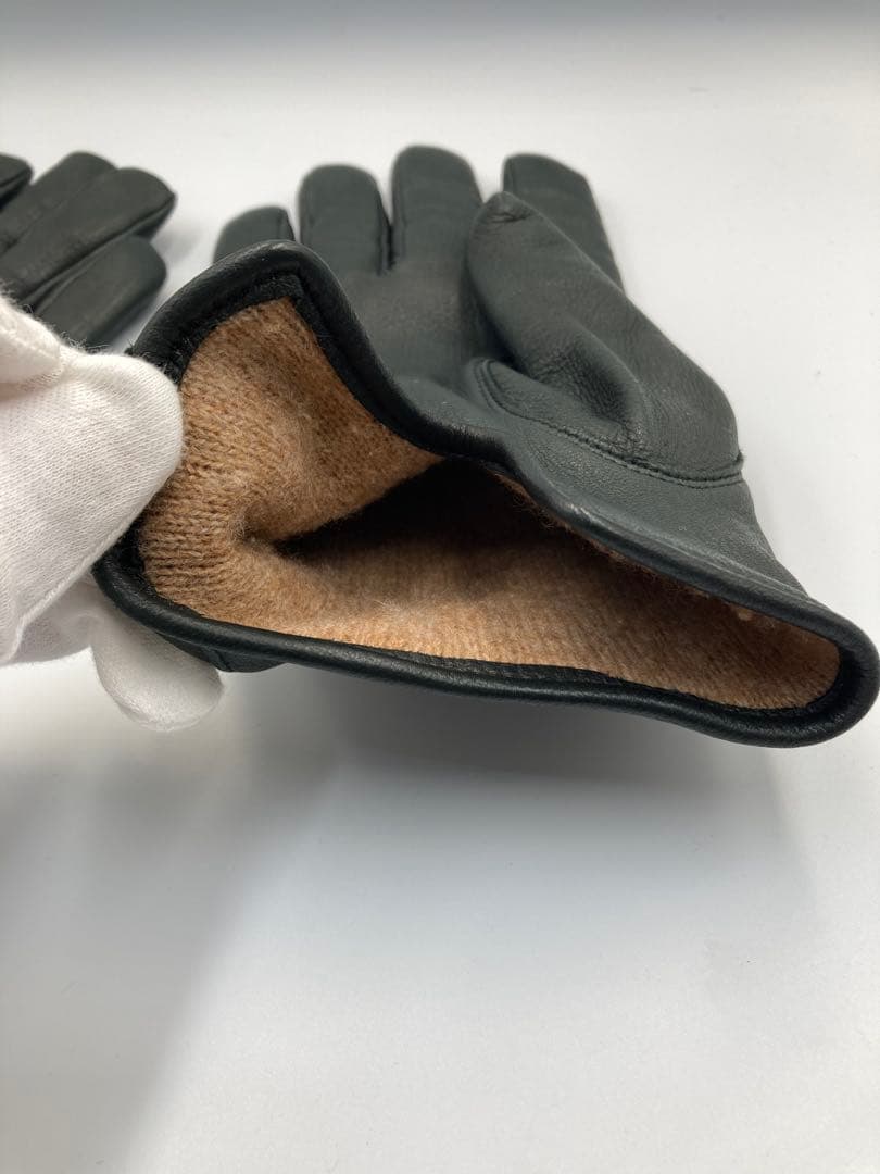 Chloé クロエ レザーグローブ 本革 手袋 ダークグレー 上品 高級感