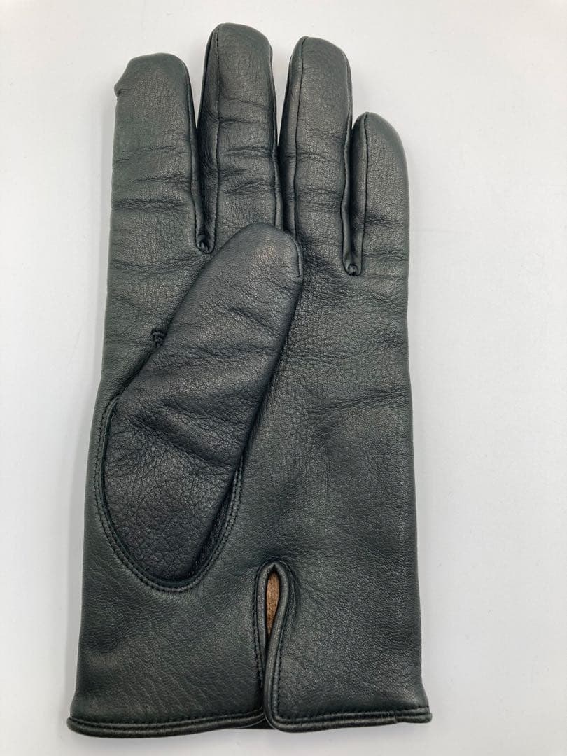 Chloé クロエ レザーグローブ 本革 手袋 ダークグレー 上品 高級感