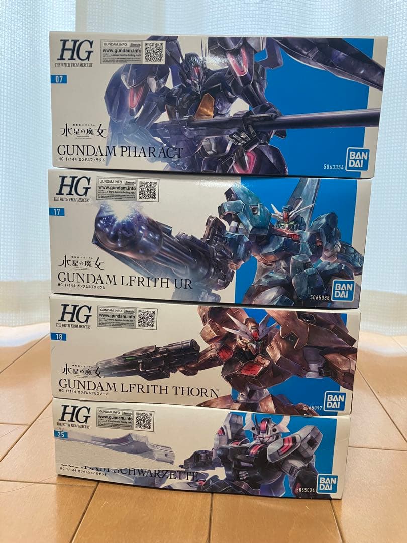 HG 1/144水星の魔女 未組立４種類セット