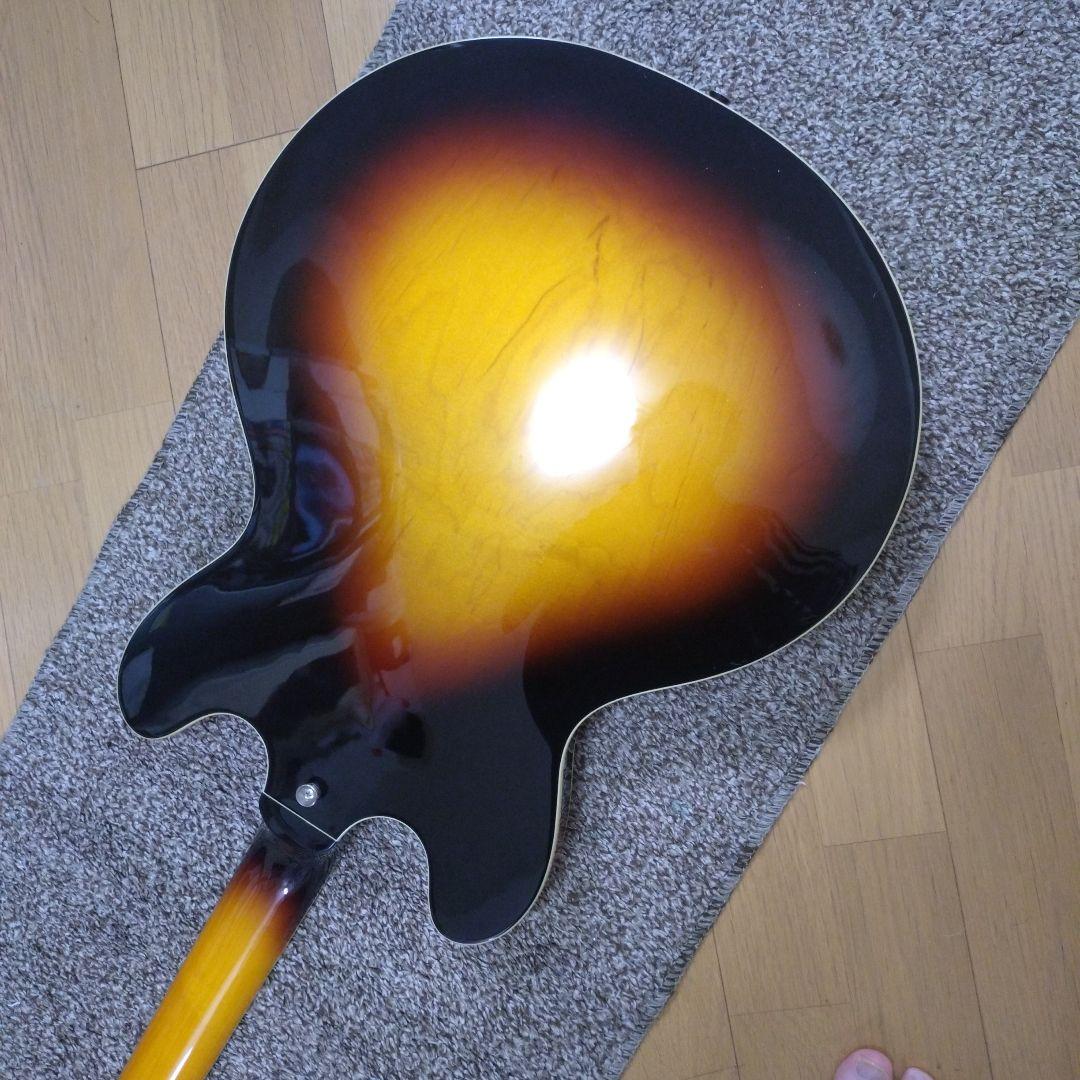 Burny セミアコギター SRSA-65 ES-335タイプ