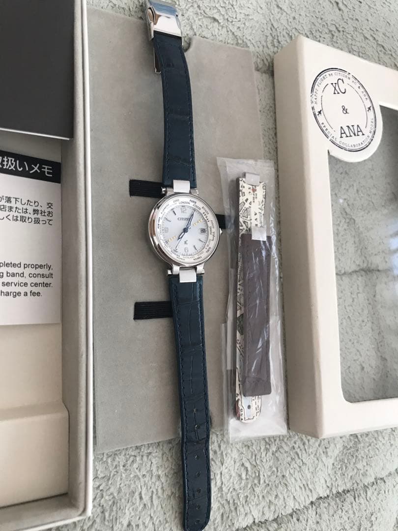 CITIZEN H240-T018220 腕時計 エコドライブ 純正レザーANA