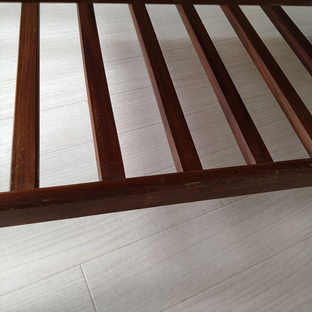 70B ヴィンテージ花模様タイル付きローテーブル