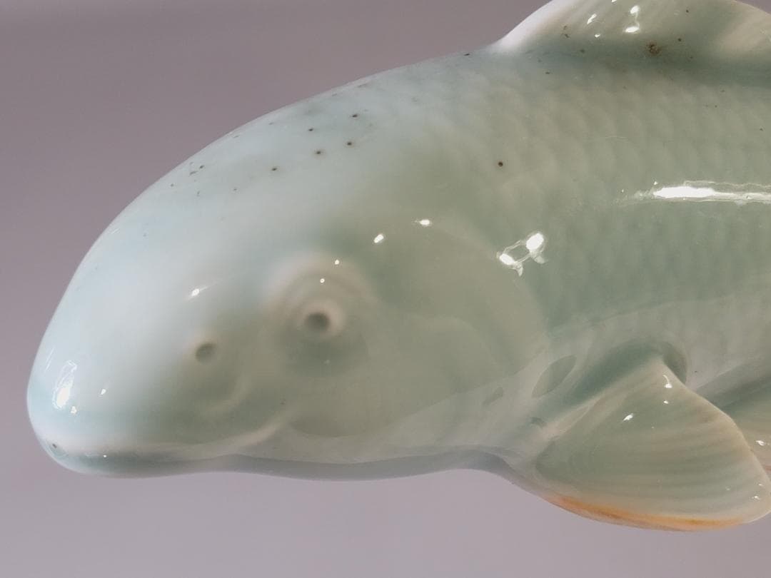 青磁 双魚置物 DT735