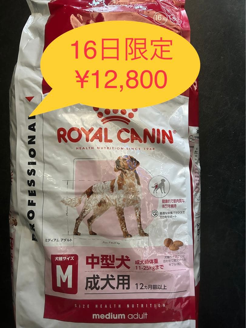 ロイヤルカナン　ミディアムアダルト16kg★16日限定価格★