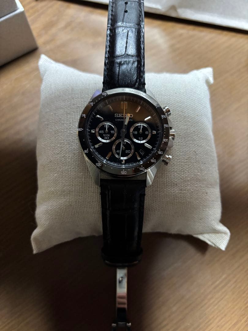 I*n様 SEIKO 8T63-00D0 セイコー クロノグラフ 腕時計 レザー