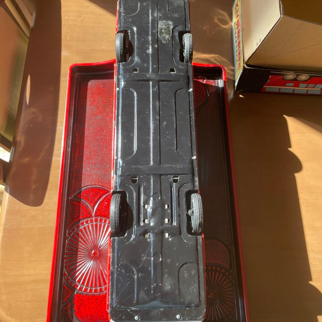 サクラ2階建路線バス(上野↔浅草)　ブリキバス　フリクショントーイ