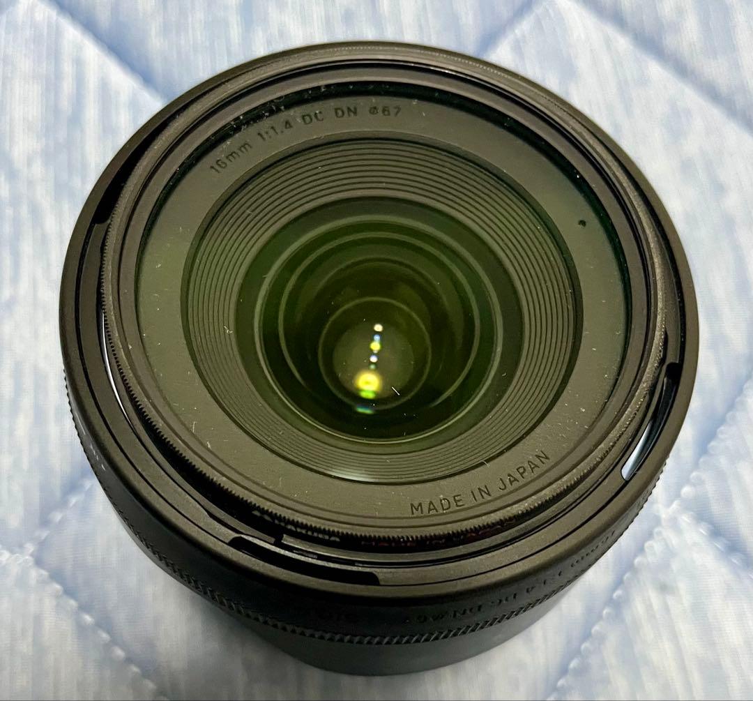 SIGMA 16mm F1.4 DC DN レンズ　レンズフィルター付き
