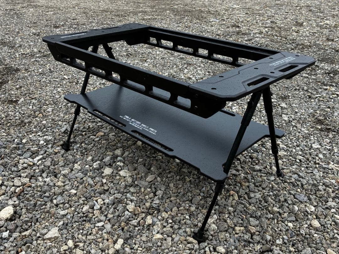 値下げ中！　on u life テーブル 黒 収納ケース付き