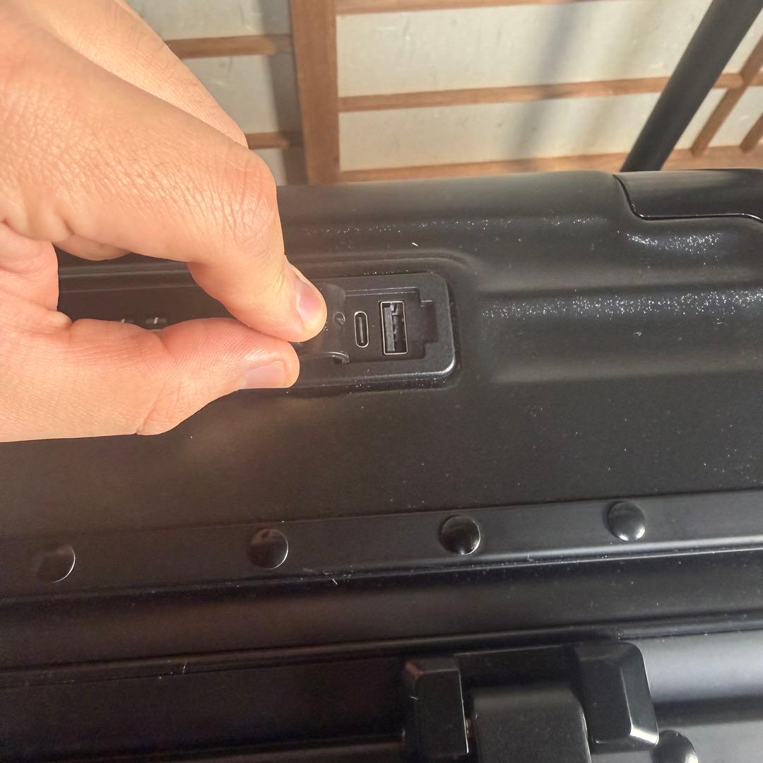 スーツケース Sサイズ 機内持込 40L フロントオープン USB付 ブラック