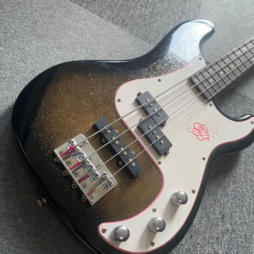 ジプシーローズ 女子向け 可愛い プレジャズベース ラメ入り ブラック・ブラウン