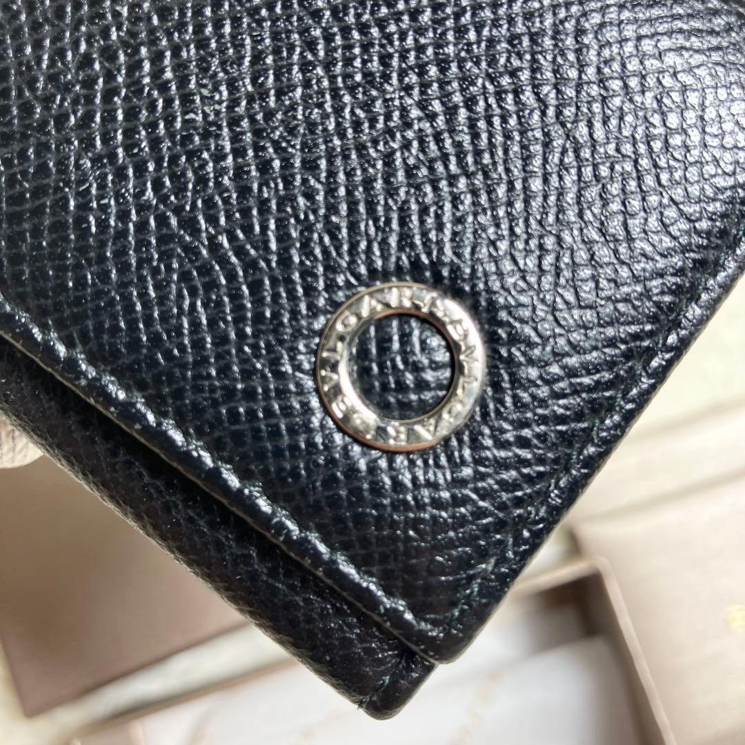 【美品】ブルガリ 6連キーケース ビーゼロワン レザーブラック FRID搭載