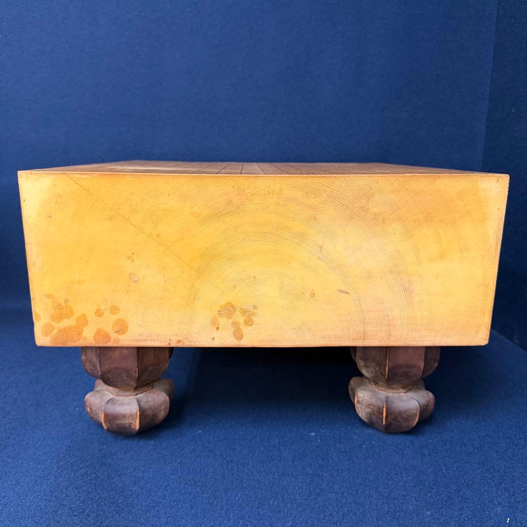 本榧 碁盤 碁石 囲碁 へそあり 蛤 那智黒 日向 厚さ5寸 重さ約14kg