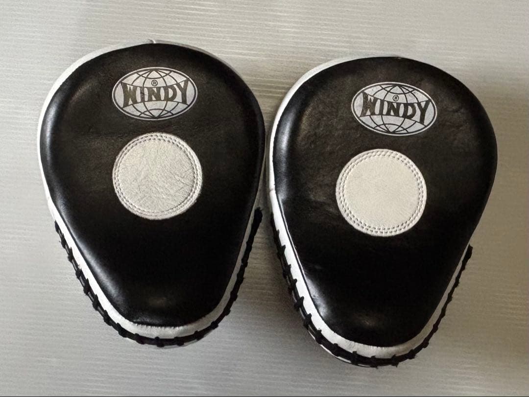 WINDY ウィンディ パンチングミット ホワイト/ブラック PP10
