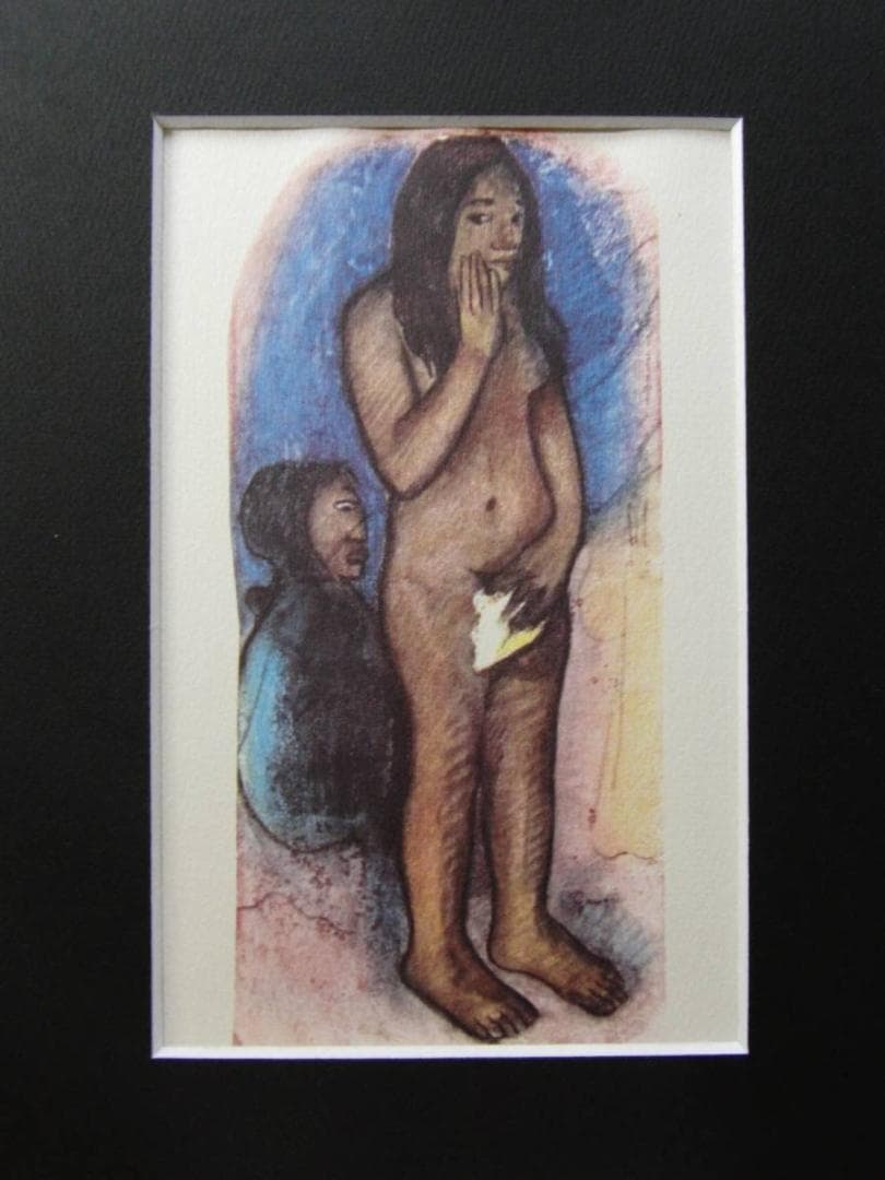 ポール・ゴーギャン、【悪魔の言葉】、希少な画集画・マット紙