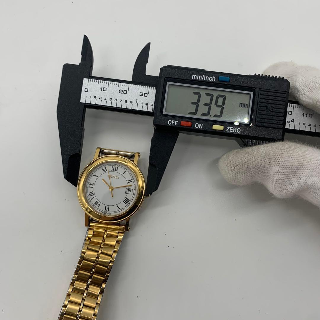 【稼働/希少】グッチ 腕時計 7200M ローマン デイト メンズ クォーツ