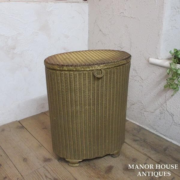 イギリス アンティーク 家具 ランドリーバスケット ボックス 英国 6038e
