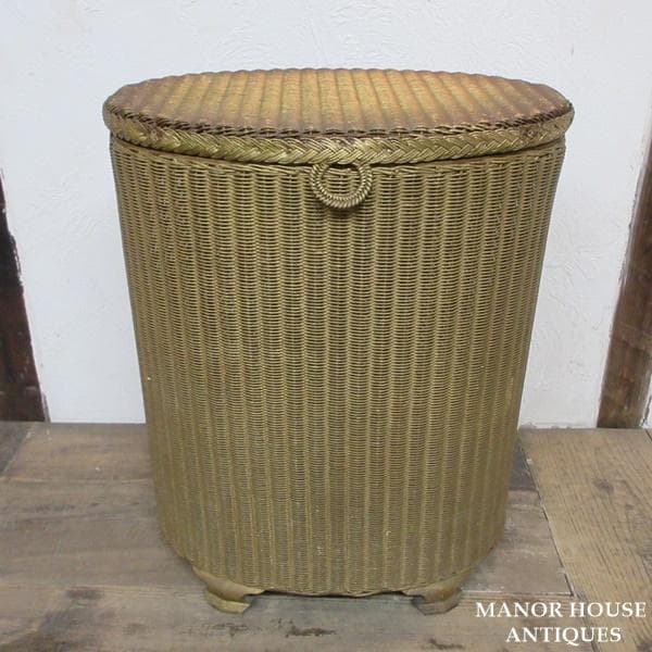 イギリス アンティーク 家具 ランドリーバスケット ボックス 英国 6038e