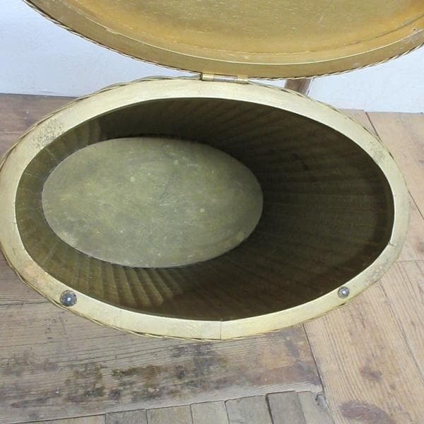 イギリス アンティーク 家具 ランドリーバスケット ボックス 英国 6038e