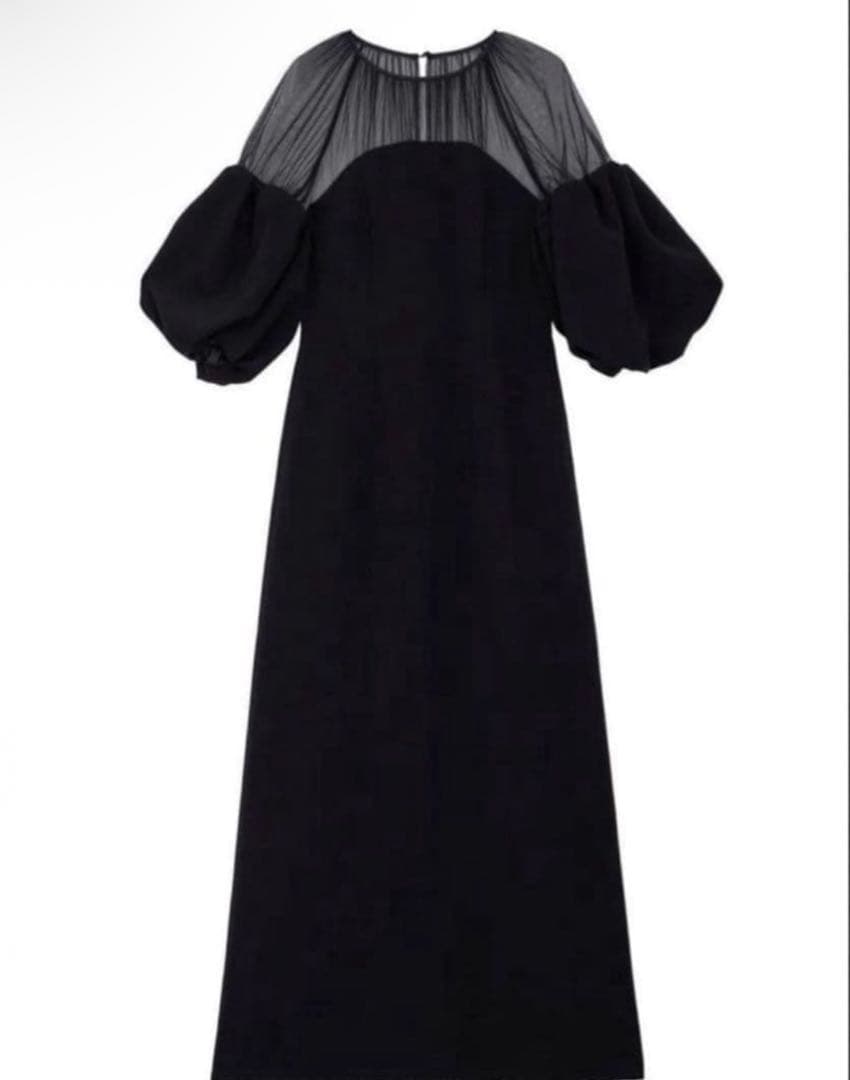 スーツ・フォーマル・ドレス SOUFFLE SLEEVE VELOUR DRESS