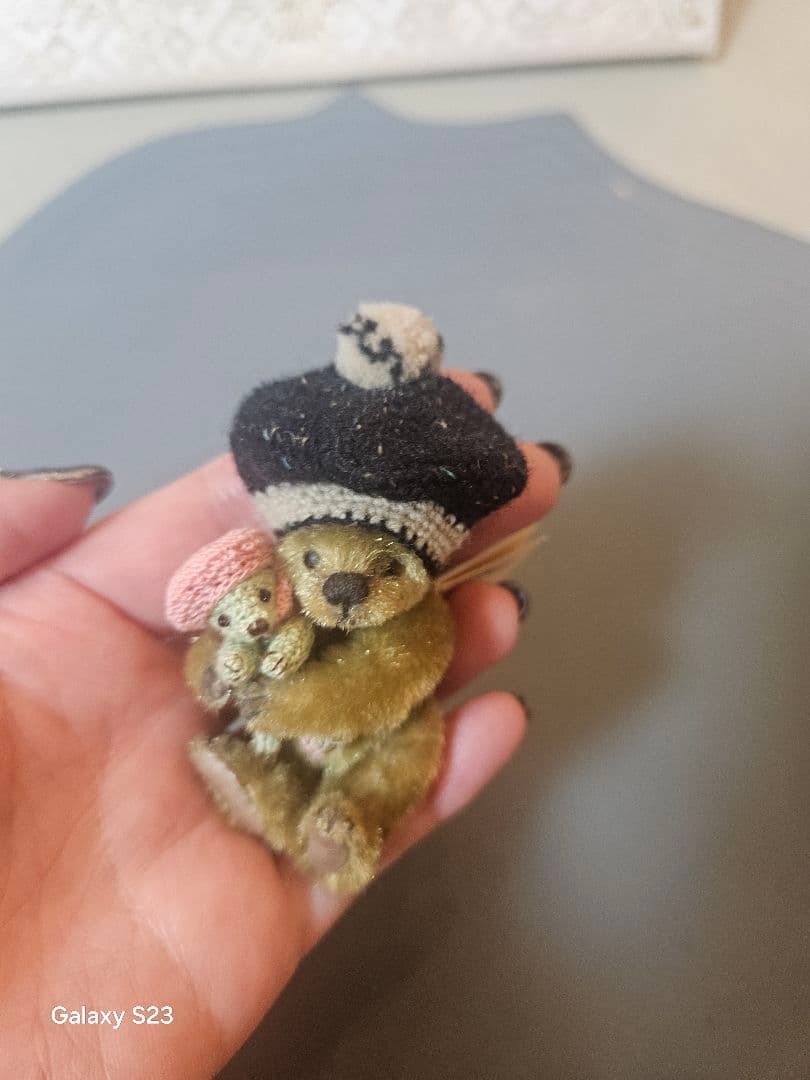 小町さえりさん作、ミニチュアテディベア