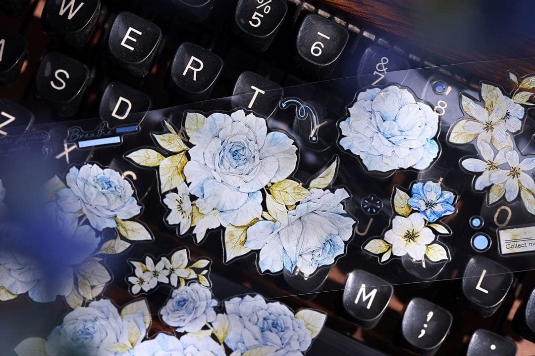 ⭐️SALE⭐️小白家文創《涧石蓝》海外マスキングテープ マステ 【2742】